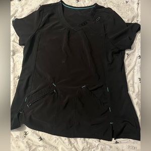Large Scrubstar scrub top black